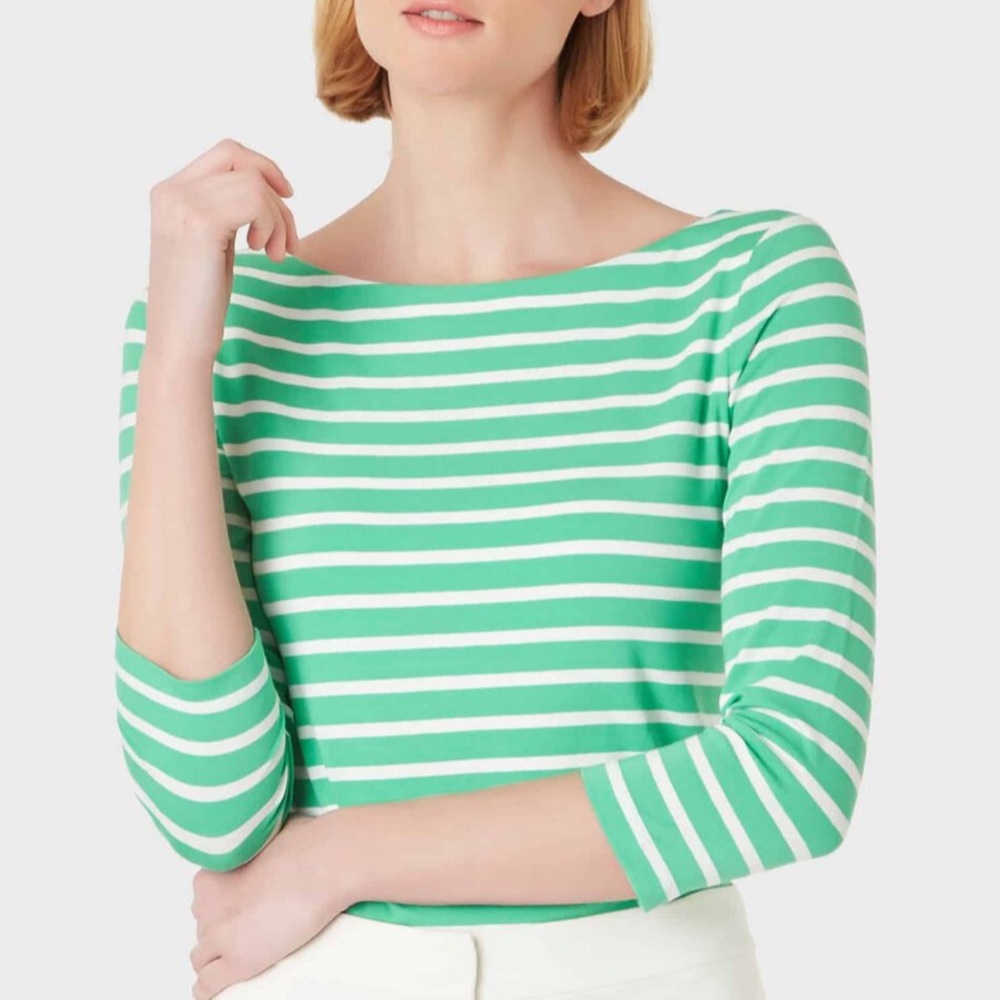 STRIPED SONYA DOUBLE FRONTED TOP